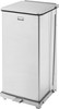 Rubbermaid Defender Square Pedal Bin with Plastic Liner - 49 Ltr - Stainless Steel - FGST24SSPL