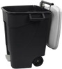 421006 - Wheeled Pedal Bin with lid fully open