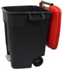 421105 - Wheeled Pedal Bin with lid fully open