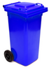 Blue Wheelie Bin - 140 Litre - WB140BLU