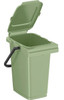 Waste & Recycling Caddy Bin - 25 Ltr - Green - WB25GRN - Open Lid