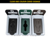 2217670 - Slim Jim 3-Stream Recycling Station Bundle - General Waste/Mixed Recycling/Food Waste - Overhead