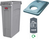 BNSC87M - Soho Recycling Bin - 87 Ltr - Metal - Bundle Contents
