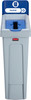 2185054 - Rubbermaid Slim Jim Recycling Station - 87 Ltr - Paper Recycling (Blue) - Front 2185054 - Rubbermaid Slim Jim Recycling Station - 87 Ltr - Paper Recycling (Blue) - Front
