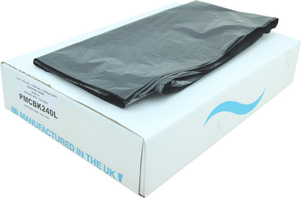 PMCBK240L - Bin Liners - 240 Ltr - Pack of 50 - Black