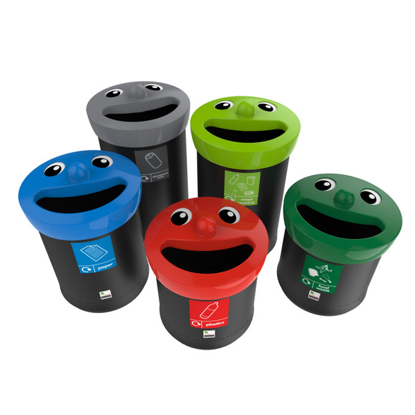 Leafield Novelty Face Bin - Group