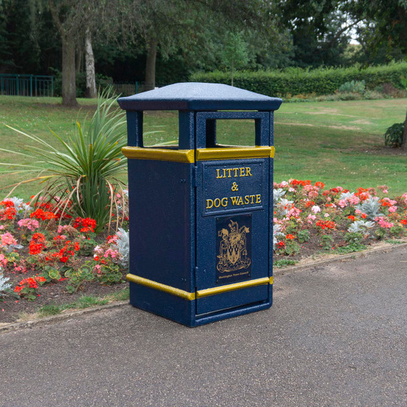 Wybone Lbv/20 Closed Top Litter Bin Victoriana - LBV/20