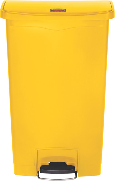 1883577 - Rubbermaid Slim Jim Front Step Pedal Bin - 68 Ltr - Yellow