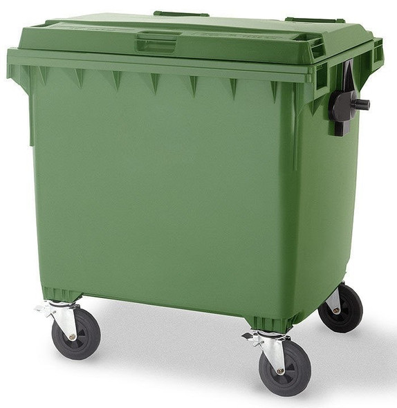 Green Wheelie Bin - 1100 Litre - WB1100GRN