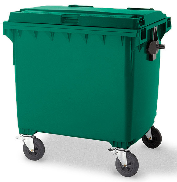 Moss Green Wheelie Bin - 1100 Litre - WB1100MOS