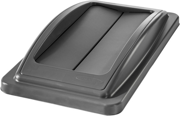 ESLIDSWINGGRY18 - Narrow polypropylene lid with hinged flaps that is coloured grey and is compatible with 60L and 87L Slim Jims