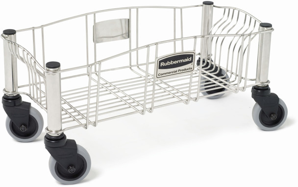 R050528 - Rubbermaid Slim Jim Dolly - Powder Coated Steel