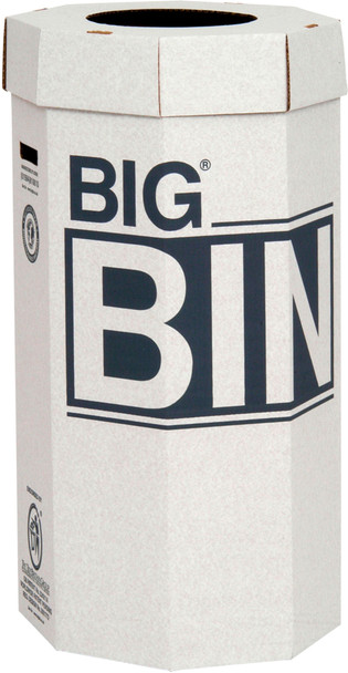 Acorn Big Bin Cardboard Recycling Container - 160 Ltr - White - 142958
