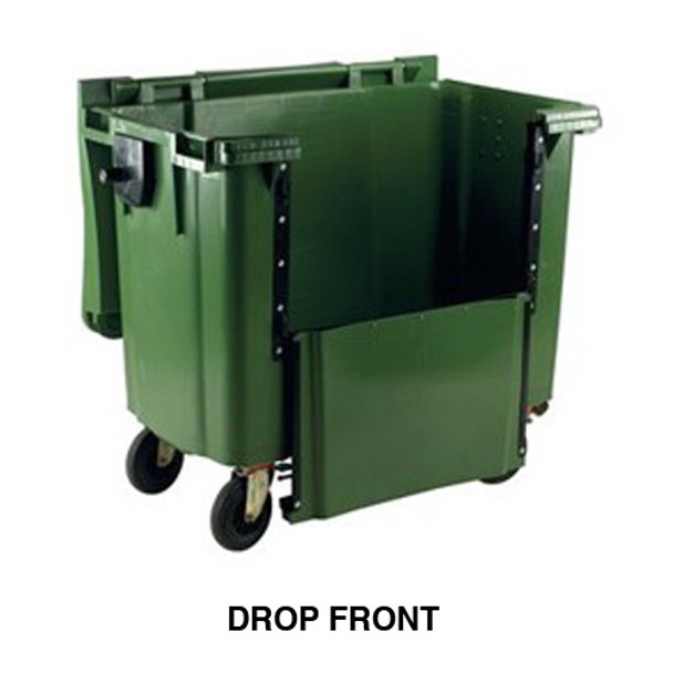 660 Litre Drop Front Wheelie Bin - 660LPWBDF