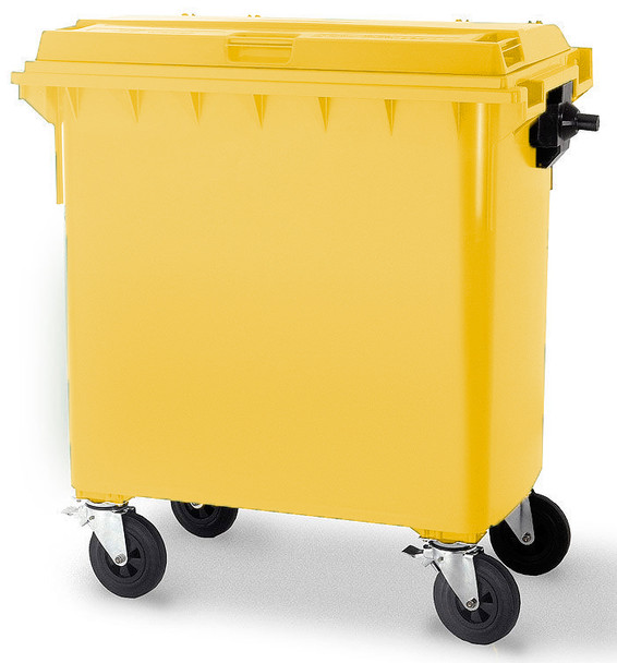 Yellow Wheelie Bin - 660 Litre - WB660YEL