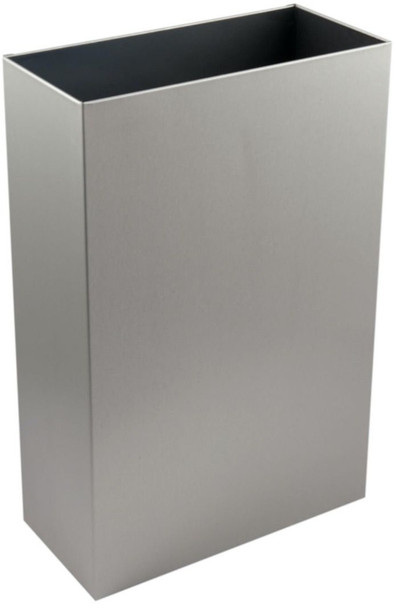 Metal Open-Top Waste Bin - WR-PL71MBS - 30 Ltr - Brushed Stainless Steel