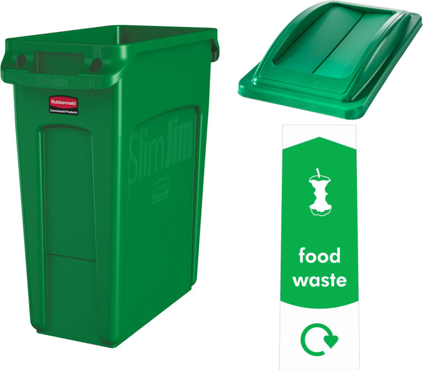 BNSC60FW - Soho Recycling Bin - 60 Ltr - Food Waste