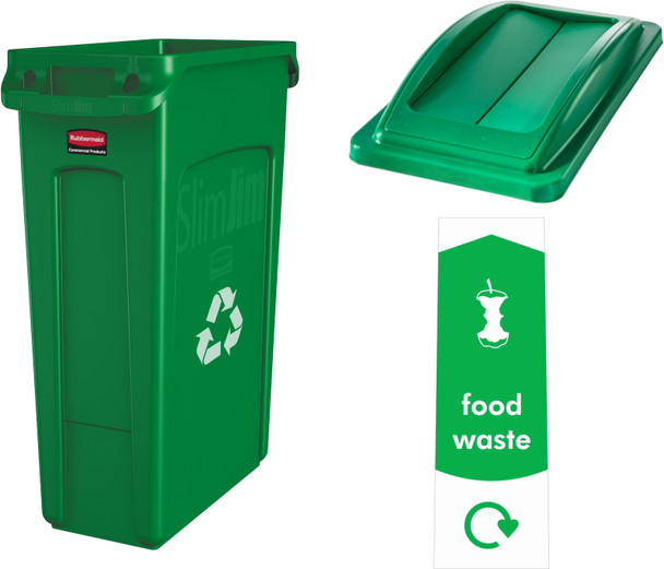 BNSC87FW - Soho Recycling Bin - 87 Ltr - Food Waste