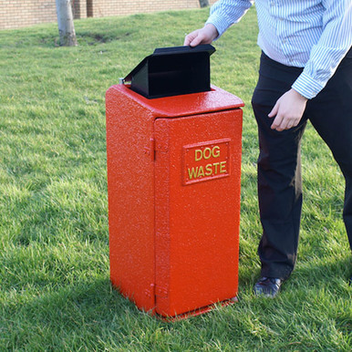 Wybone Wdb/42 Dog Waste Bin With Chute Textured