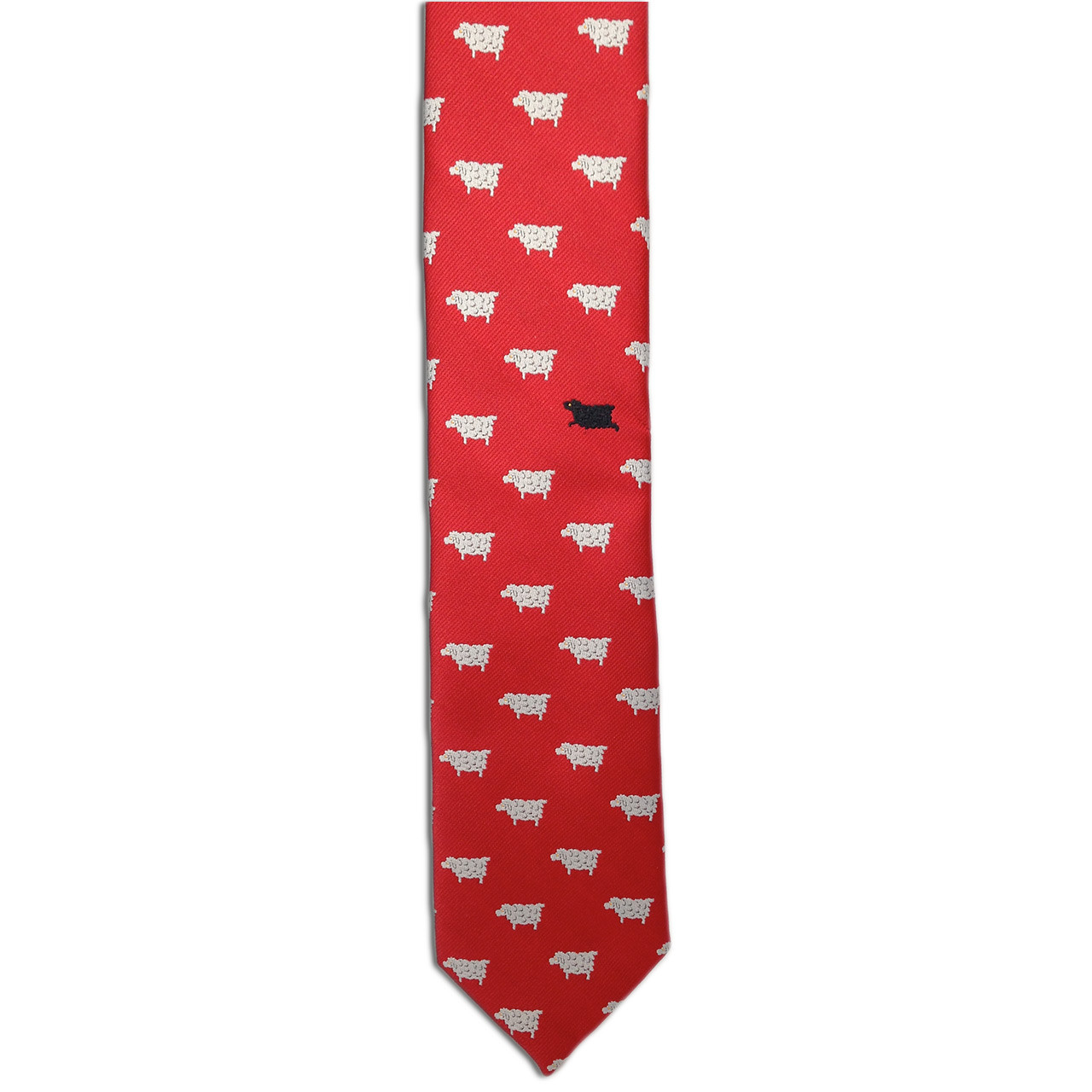 SUBLATIONS SHEEP LEATHER NARROW TIE