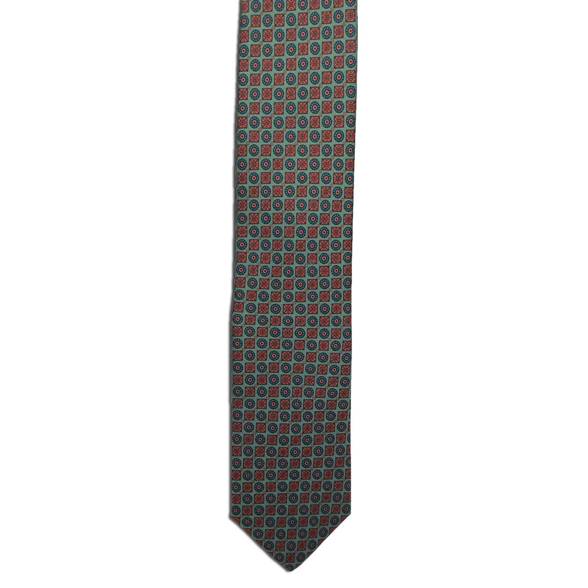 Red Ancient Madder Paisley Print Tie - Chipp Neckwear