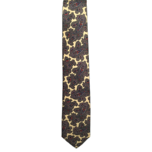 Paisley Print Foulard Tie