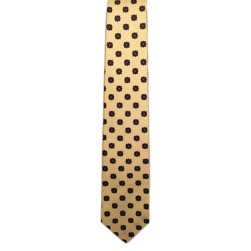 Medallion Print Foulard Tie