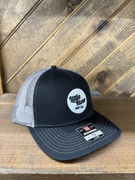 Little River Circle Patch Hat in Black and Charcoal