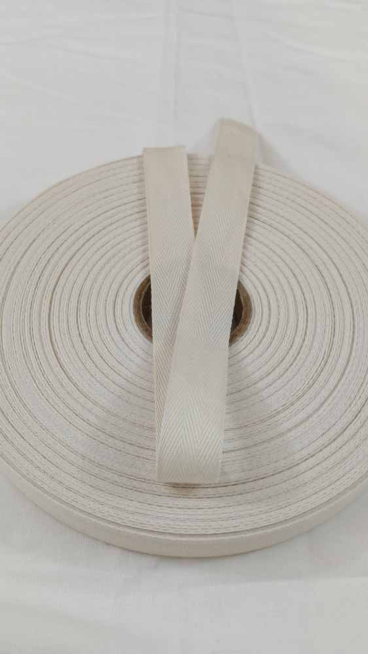 Cotton Twill Tape 3/4 Cadet Grey, 10 yard roll