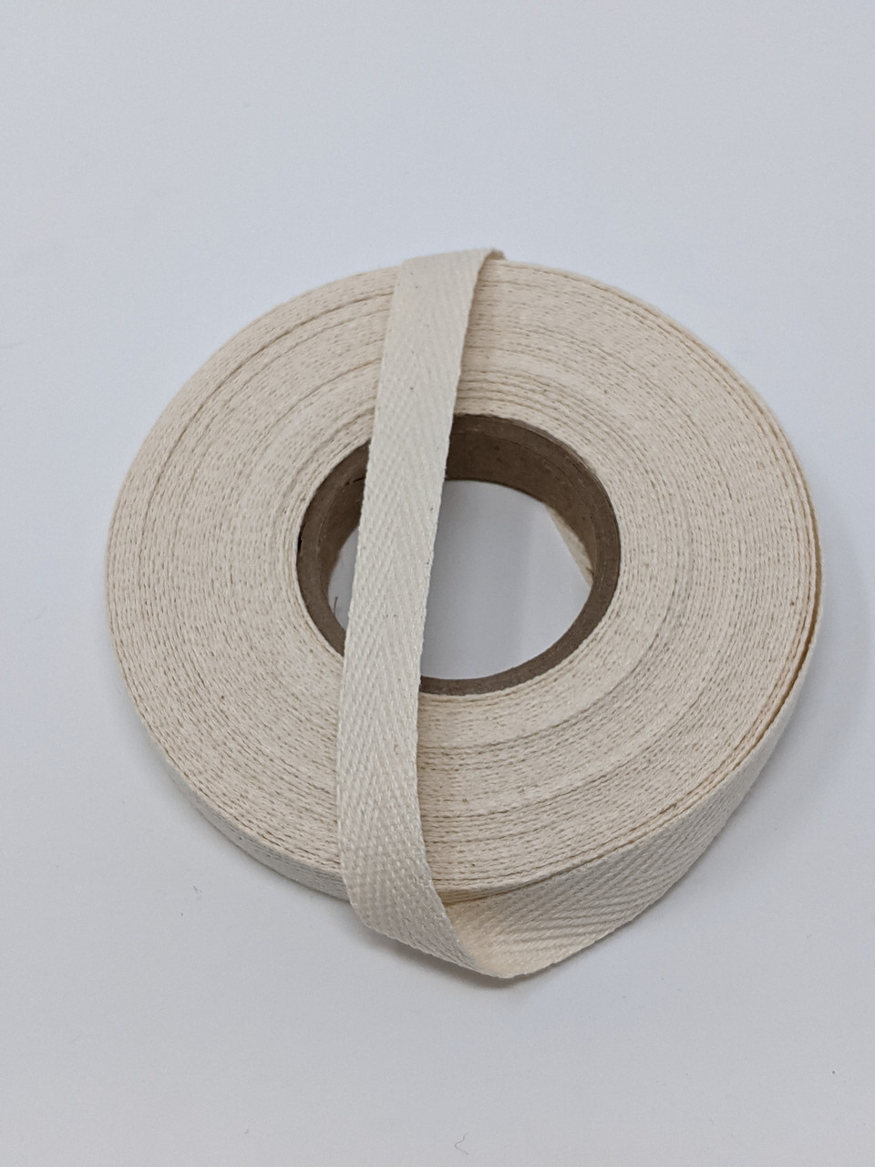 n-98 wide knitted linen tape - 1 natural