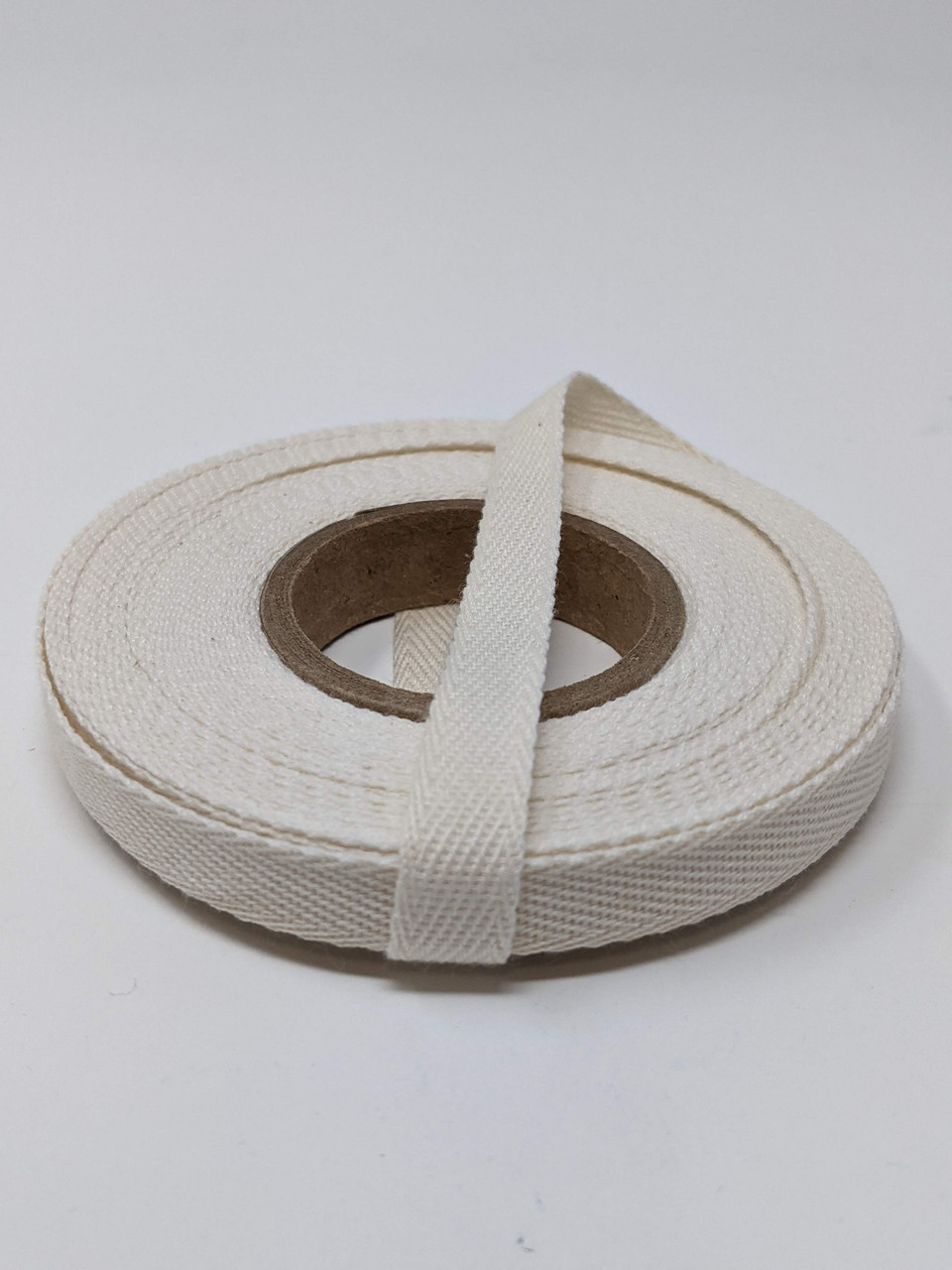 Lightweight 3/8 natural twill tape, 10 yard roll