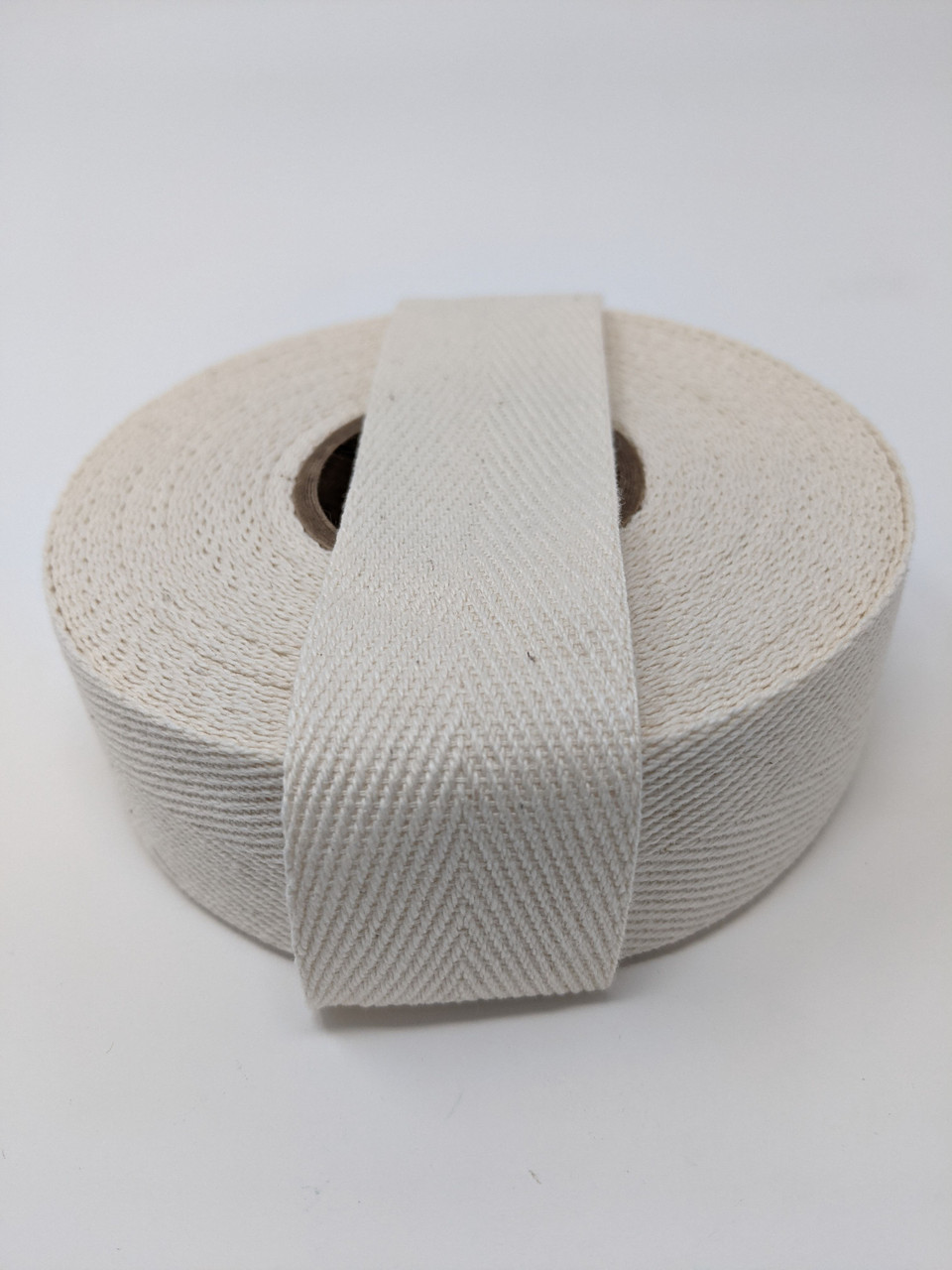 Cotton Twill Tape 1.25 Tumbleweed, 10 yard roll