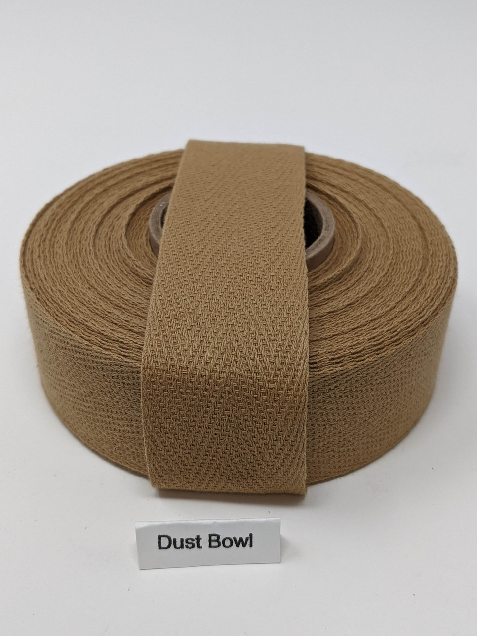Cotton Twill Tape 1.25 Dust Bowl, 10 yard roll