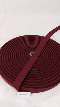 Cotton Twill Tape 3/4" Burgundy, 72 yard roll