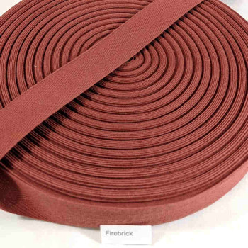 Cotton Twill Tape 1.25" Firebrick, 72 yard roll