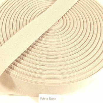 Cotton Twill Tape 1.25 White, 10 yard roll