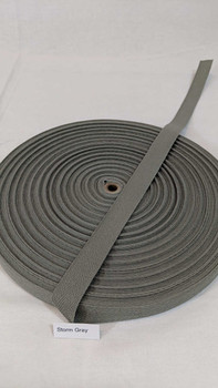 Cotton Twill Tape 3/4" Storm Grey, 72 yard roll