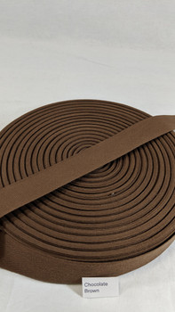 Cotton Twill Tape 1.25" Chocolate Brown, 72 yard roll