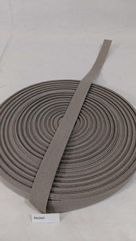 Cotton Twill Tape 3/4" Nickel, 72 yard roll