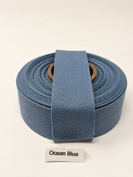 Cotton Twill Tape 3/4 Denim Blue, 10 yard roll 