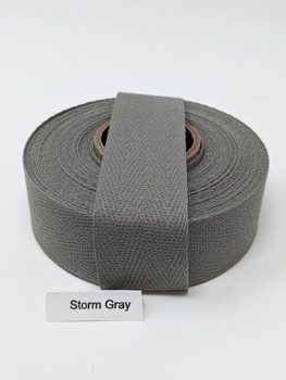 Twill Tape Herringbone 100% Cotton Tape Ribbon 1-1/4 inch White 5 yards  #TW14