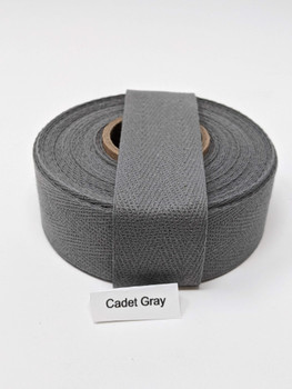 Cotton Twill Tape 3/4 Cadet Grey, 10 yard roll