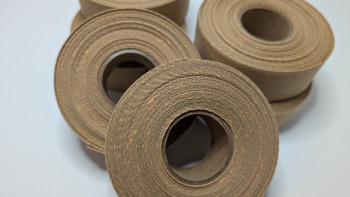 WITH IMPERFECTION - Cotton Twill Tape 1.25" Vanilla Latte, 10 yard roll