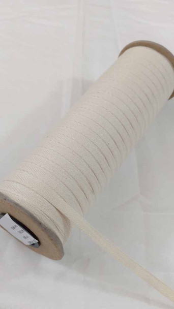 Lightweight 1/4" natural twill tape, 72 yard roll