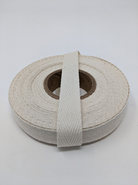 Heavyweight 5/8" natural twill tape, 10 yard roll