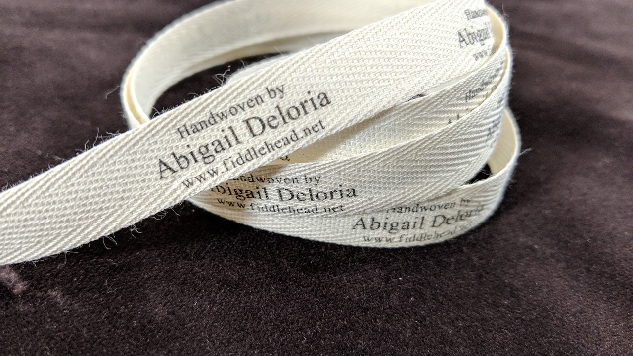 Printed twill tape labels
