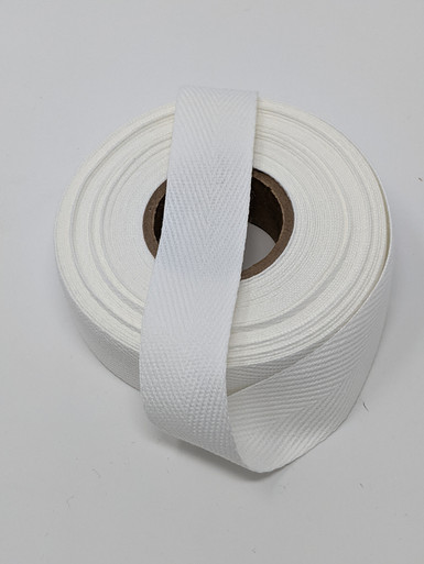 White Basic Cotton Twill Tape 1.5