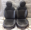 2007-2015 Mini Cooper Front Seats / Black Leatherette / Pair / R55 R56 R2001