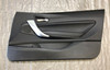 2014-2020 BMW 2 Series Interior Door Panels / Dakota Black Leather / Pair / B2001