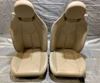 2005-2006 Mercedes Benz SLK R171 Beige Nappa Leather Seats / Pair / SK208